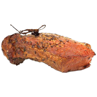 Smoked pork with seeds, home made
