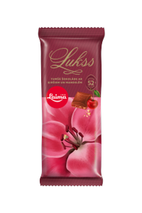 Lukss Dark chocolate with cherries and almonds