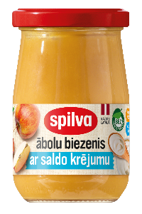 Apple puree with sweet cream