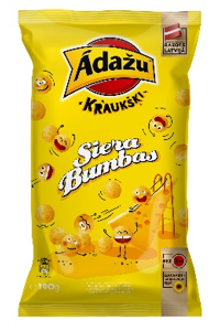 Corn snacks Krauskigie cheese balls