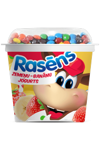 RASENS SPOON STRAWBERRY BANANA + MILK CHOCOLATE CANDIES 4%