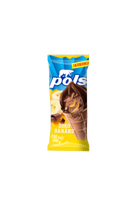 POLS WAFFLE CUP ICE CREAM CHOCOLATE WITH BANANA (P153)