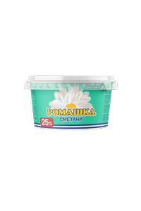Sour cream Romashka 25%
