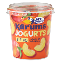 KARUMS BIFIDO YOGHURT SPOONABLE WITH PEACHES