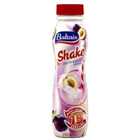 Shake cocktail with plum