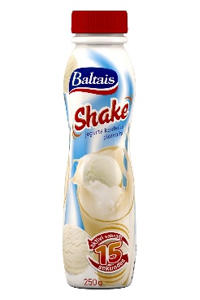 Shake cocktail with plombir