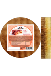 Wafers plate for cake with cocao flavoured