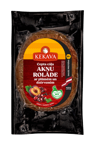 Chicken liver Rolade with added plums and cranberries