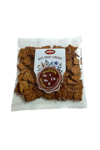 Rye seed crisps