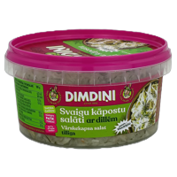 Fresh cabbage salad with dill