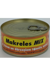 Mackerel mix with rice and vegetable in tomato sauce