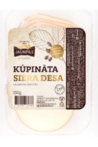 Smoked processed cheese sliced