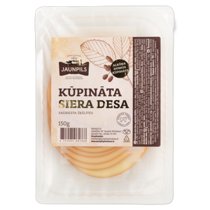 Smoked processed cheese sliced