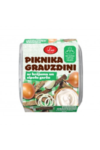 Fine Rye bread Toasts with sour cream onion