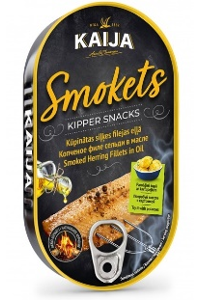 Smoked herring fillet in oil