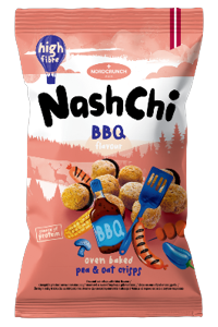 NashChi Pea and Oat Crisps with BBQ Flavour