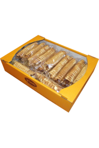 Waffles with marshmallow and condensed milk