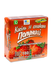Strawberry kiseel with apple juice