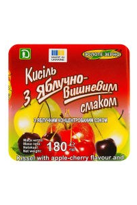 Apple - cherry kissel with apple juice