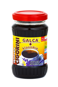 Soluble chicory in glass jar