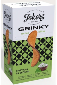 Rye-wheat toast with taste of Sour Cream/herbs