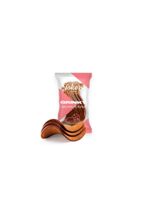 Slice rye-wheat croutons with Salami flavor