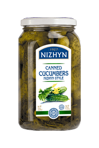 Canned cucumbers NIZHYN style, 7-9cm,