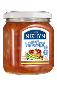 Beans in tomato sauce with vegetables NIZHYN