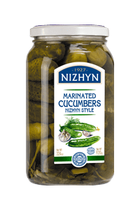 Cucumbers marinated in NIZHYN , (7-9 cm),