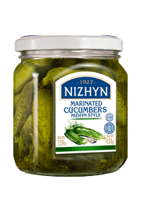 Cucumbers marinated in NIZHYN , (5-7 cm),