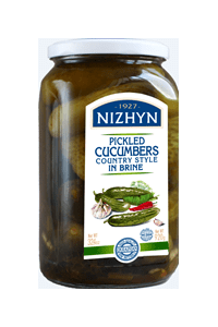 Pickled cucumbers in village style NIZHYN ,