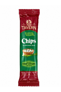 Tavern potato chips sour cream with greens