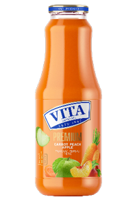 Carrot-peach-apple juice 100% GLASS