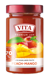 Peach and mango jam 70% EXTRA