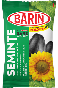 Roasted and salted black sunflower seeds