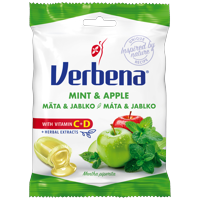 Candies Verbena soft with vitamins and mint-apple filling