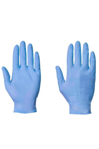 Medical nitrile examination gloves, box of 100, size S